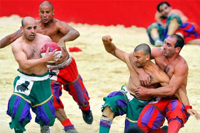 16th century soccer game