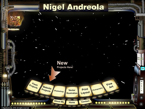 Nigel Andreola's Animated Flash Portfolio